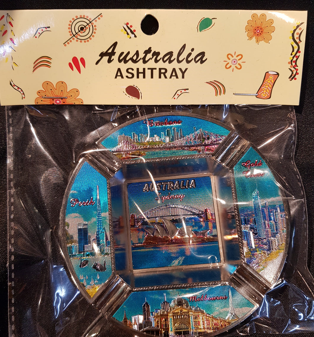 Australia Souvenir Metal Ash Tray